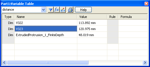 Working with the Variable Table